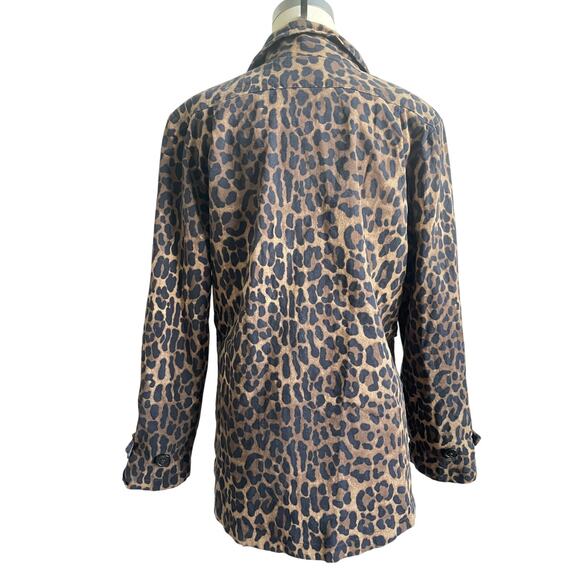 Linea by Louis Dell’Olio Leopard Print Utility Jacket Large - Picture 3 of 10